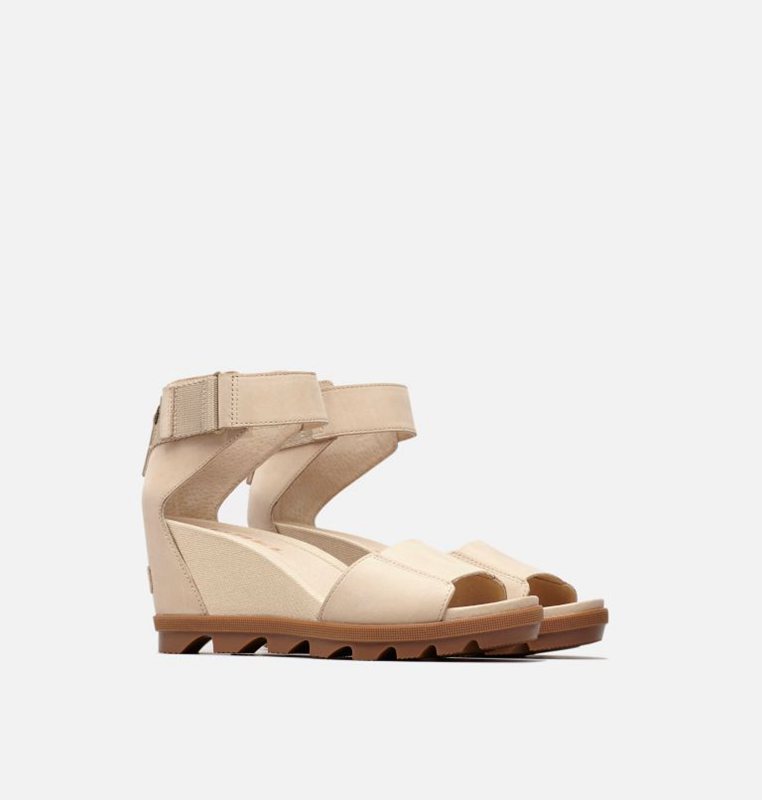 Sorel Dam Sandaler Beige - Joanie™ Ii Ankle Strap Wedge - ZGT-709632